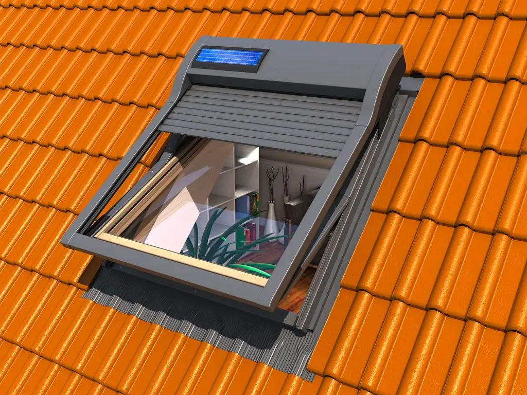 Foto von einem Dachfenster