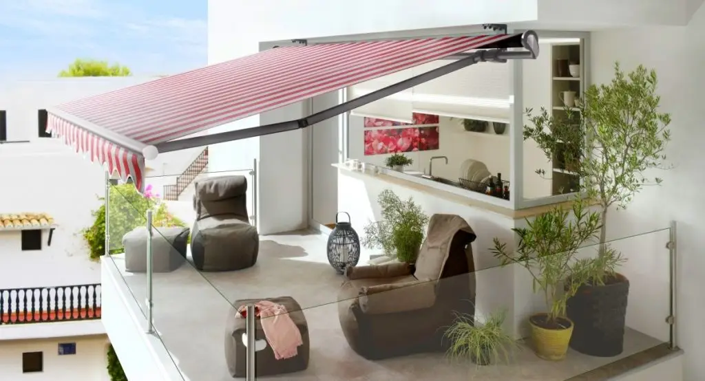 Referenzfoto von einer Markise