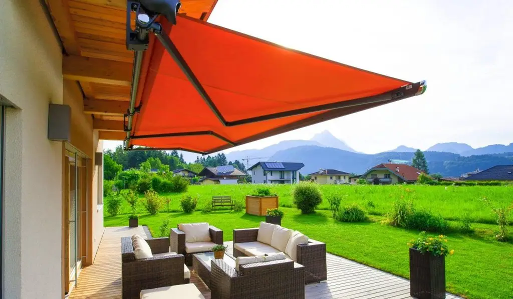 Referenzfoto von einer Markise